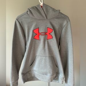 Under Armor Pink & Gray Hoodie - Youth XL